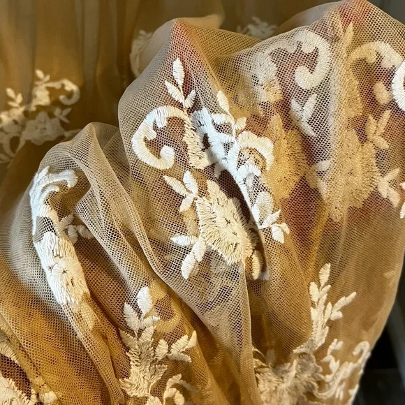 Nude/Cream Lace see through dress/cover - Picture 5 of 5